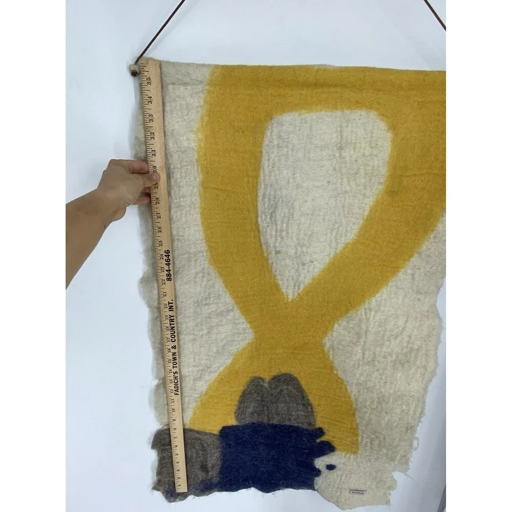 En Gry & Sif Felted Wool Wall Hanging Scandinavian Minimalist Modern Decor Hygge